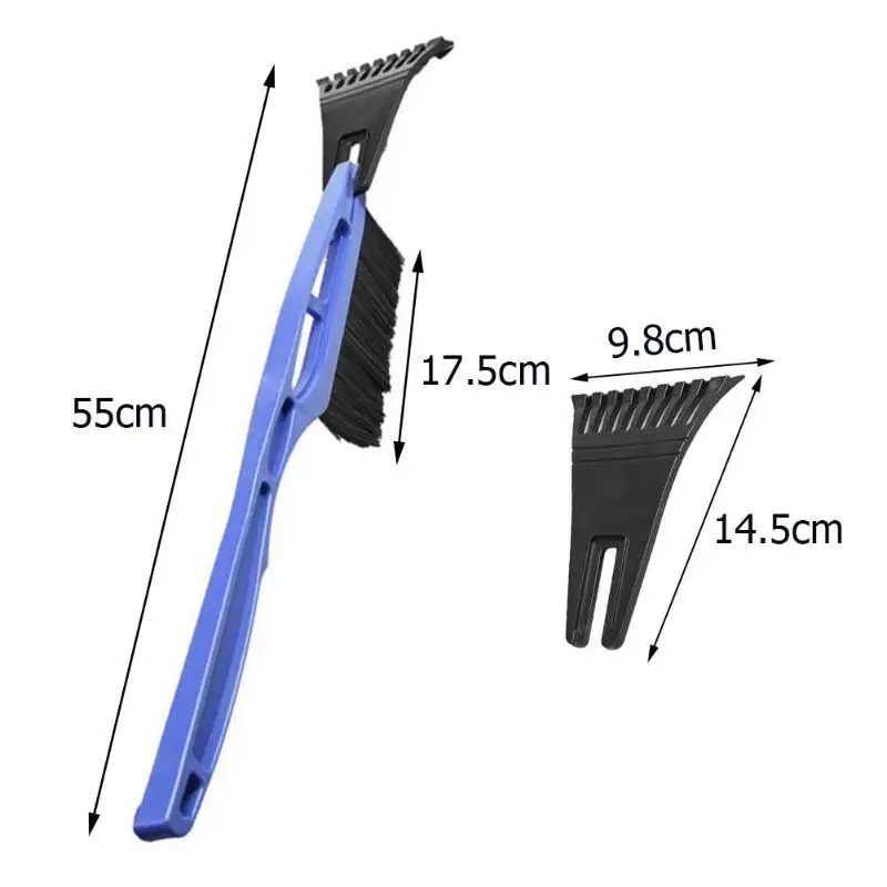 2 в 1 автомобиль скребок для снега и льда Snowbrush лопатой удаление щетка, Очищающий Инструмент Защита от солнца на заднее стекло авто стеклоочиститель ледяной скребок для машины жидкость для снятия антиобледенитель инструмент