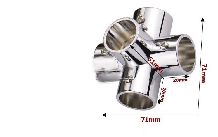 25 мм круглый соединительный элемент для трубы из нержавеющей стали 5 ходовой труб