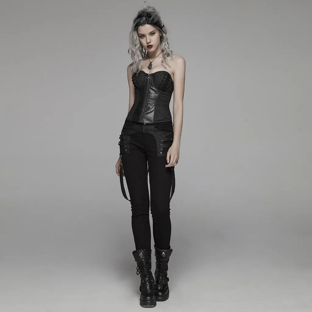 Женские облегающие джинсы в стиле панк рок|Брюки| |