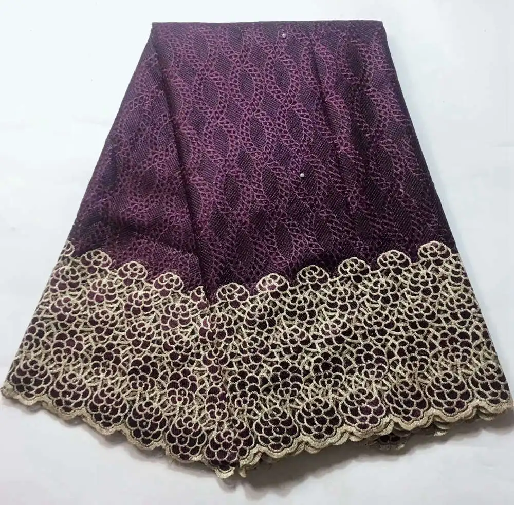 Последняя Высококачественная африканская кружевная ткань для невесты гипюр
