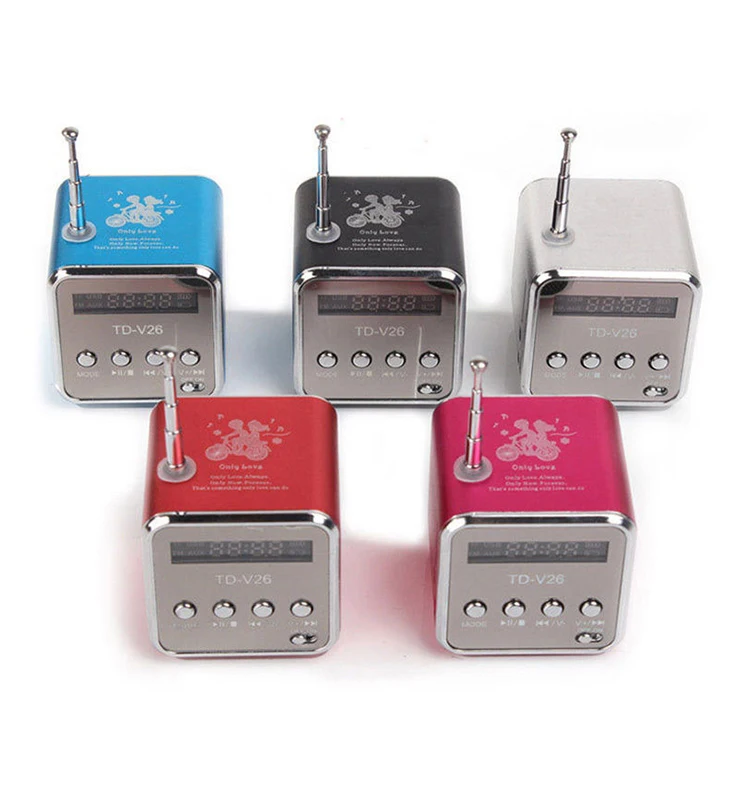 TD-V26 мини-динамик портативный Micro SD TF карта USB диск музыкальный усилитель стерео громкий динамик для DVD ноутбука мобильного телефона MP3-плеера