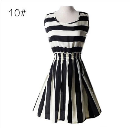2015 summer new arrival all-match small fresh plus size sleeveless tank dress chiffon skirt basic one-piece | Женская одежда