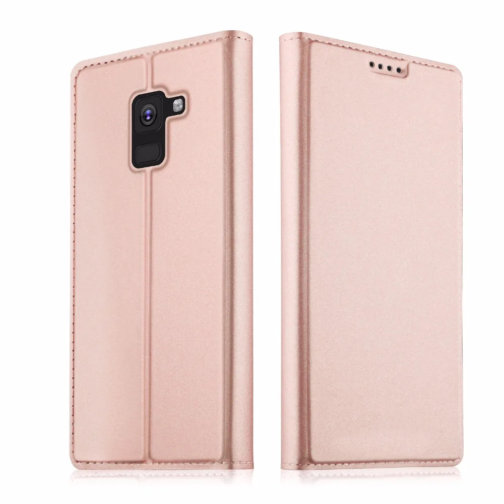 Флип-чехол для Samsung Galaxy A8 Plus 2018 + чехол A 8 оригинальный кожаный Lenuo Роскошный