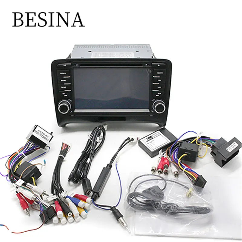 Besina два Din 7 дюймов Автомобильный DVD плеер для AUDI TT 2006 2012 стереоплеер gps навигация