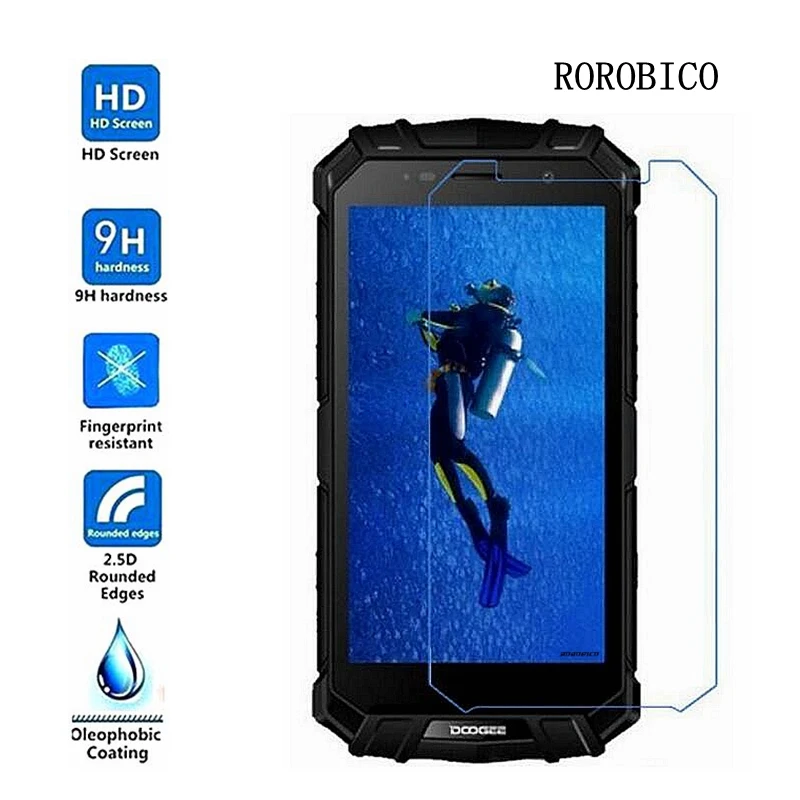 ROROBICO закаленное стекло Для Doogee X9 Pro S60 BL7000 X5 4G экран 0 26 мм ультра тонкий протектор