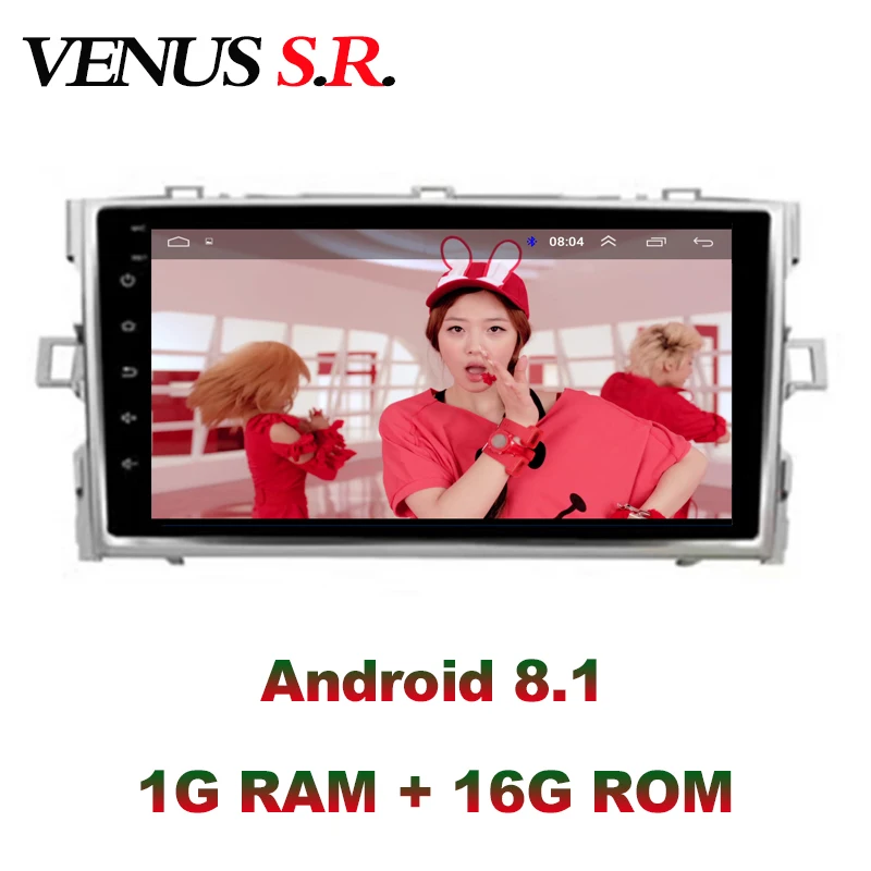 VenusSR Android 8,1 2.5D автомобильный dvd для Toyota Verso EZ радио Мультимедиа Радио Стерео gps навигация
