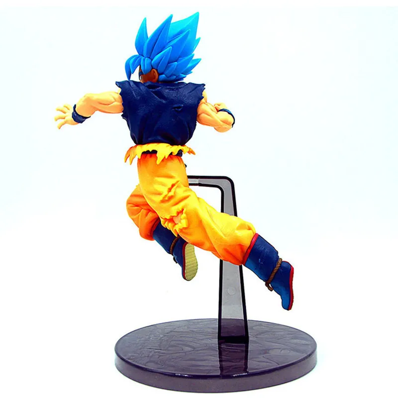 Новинка 21 см Драконий жемчуг Z Goku синие волосы Ver Super Saiyan Broli Боевая фигурка ПВХ