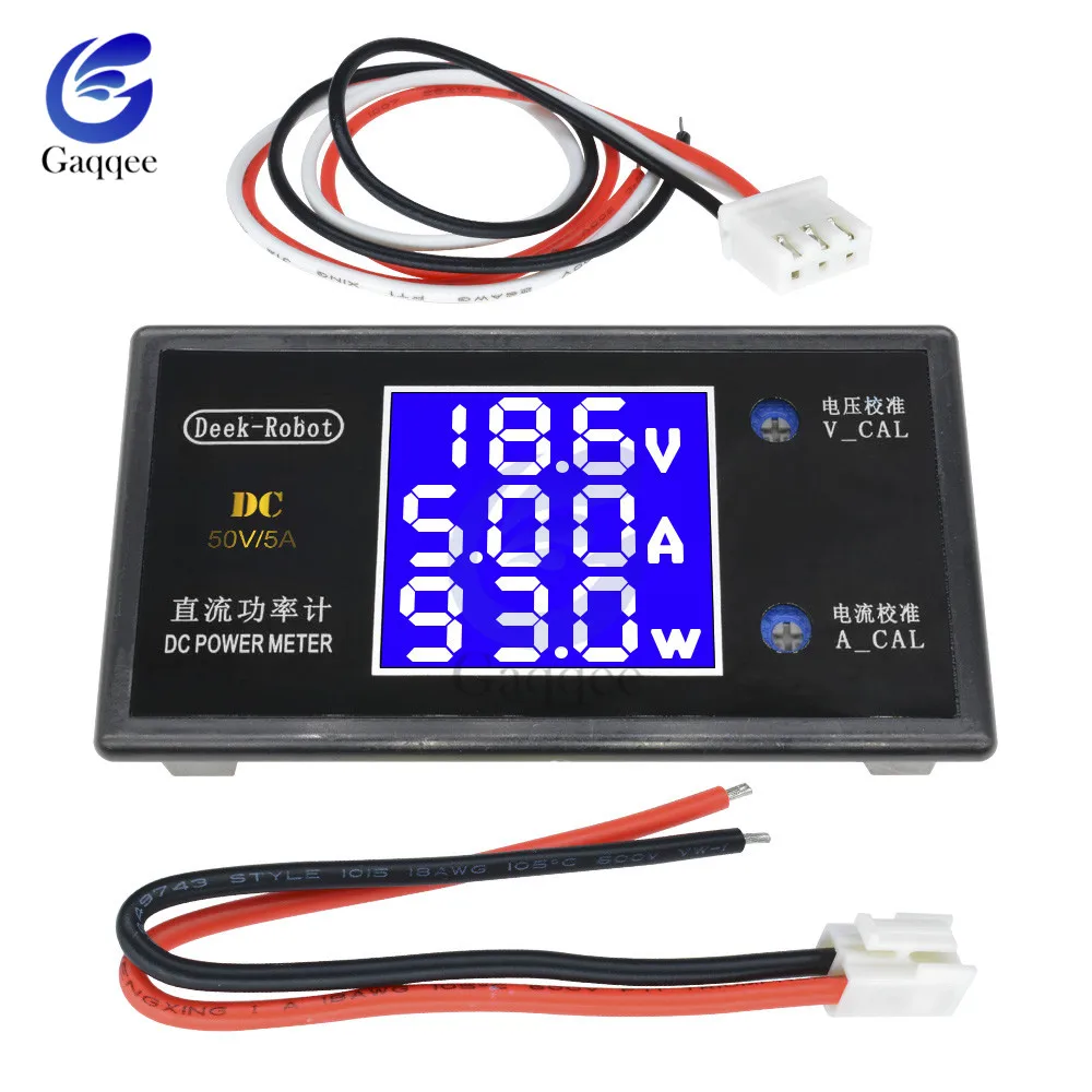 Цифровой вольтметр амперметр ваттметр измеритель напряжения и мощности с ЖК