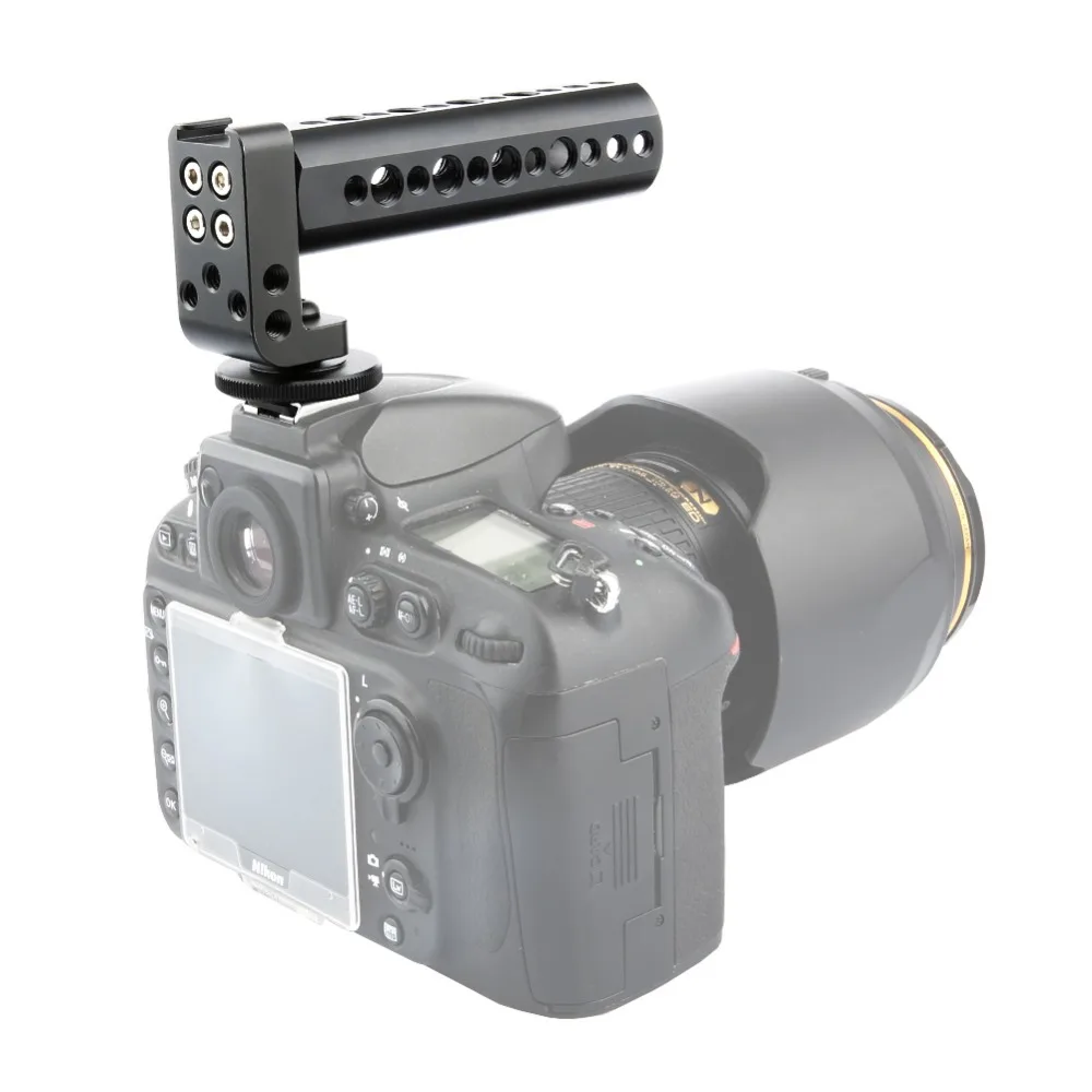 NICEYRIG ручка для камеры DSLR клетка захват 1/4 &quot3/8&quot с сыром Холодный башмак Sony Panasonic