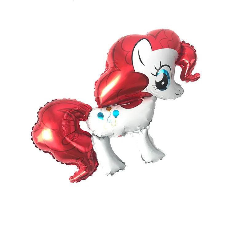 

50PC 64*54cm Cartoon pony Bao Li balloon balloon Aluminum foil balloons birthday party decorations kids toy globos