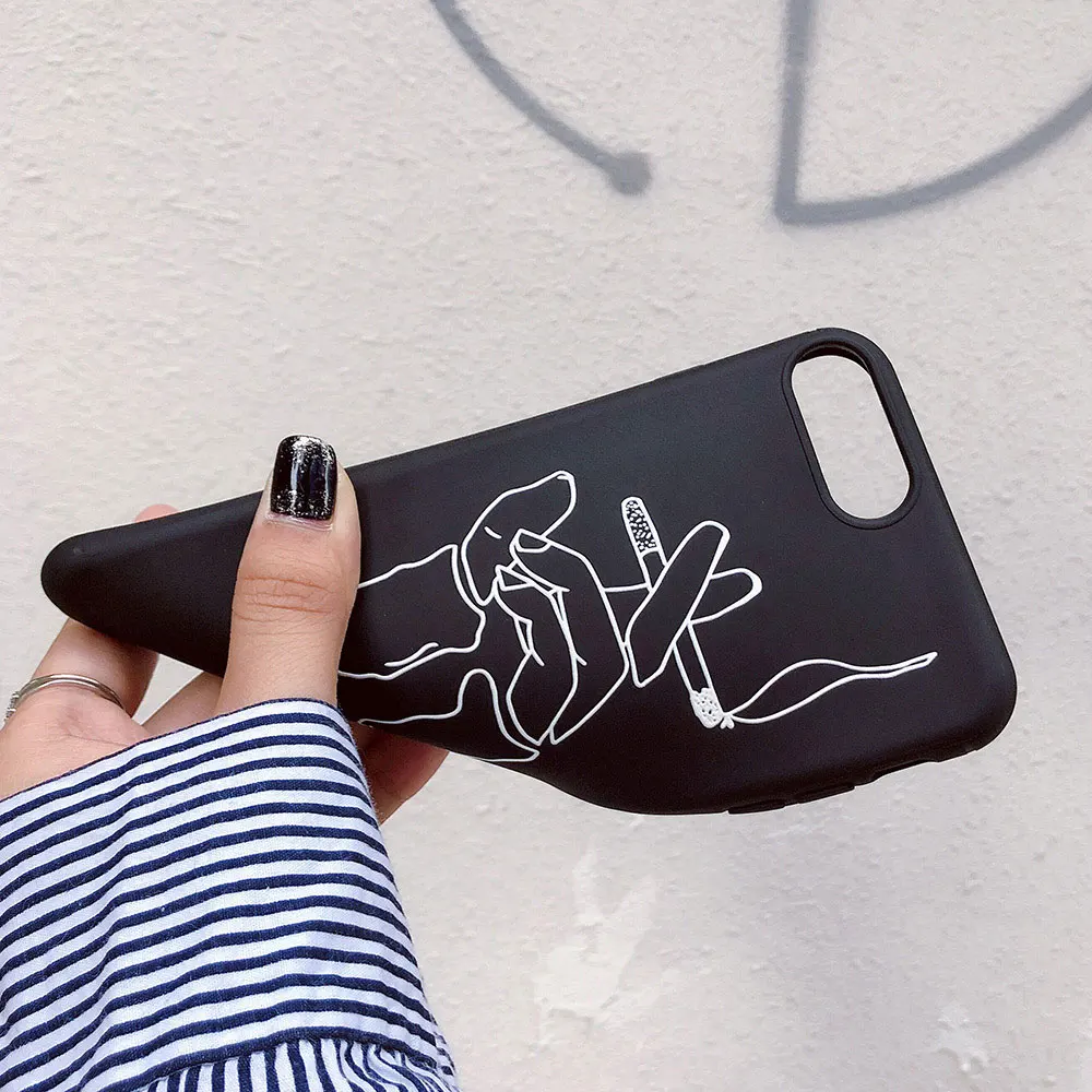 Чехол для телефона Boucho iPhone 6 6S 7 8 Plus мягкий силиконовый защитный чехол X |