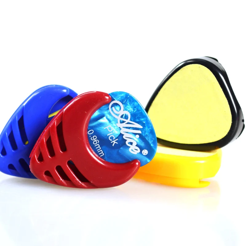 6 шт. держатель медиатора для выбора гитары портативный пластилатный треугольник