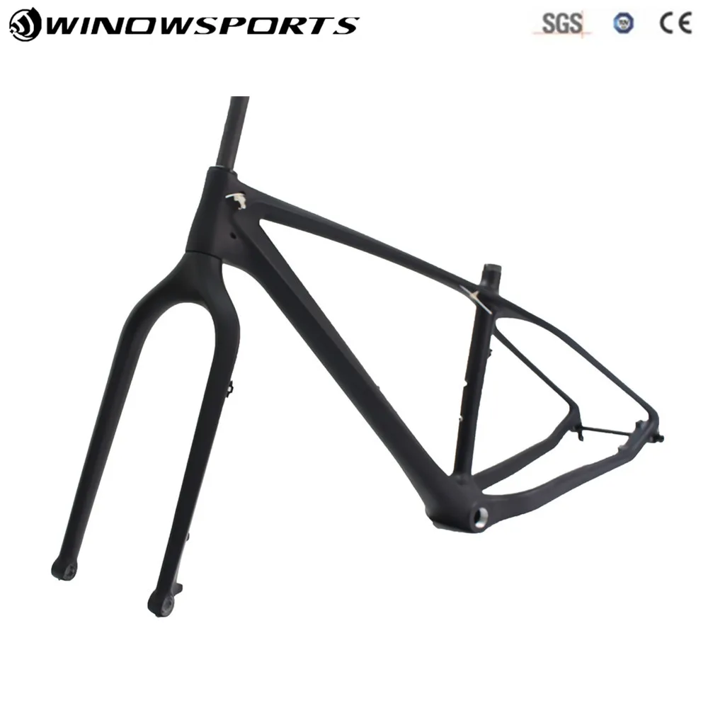 

2018 Winow Carbon carbon fat bike frame with fork 26er BSA carbon snow bike frameset carbon fat bike frame+fork+headset