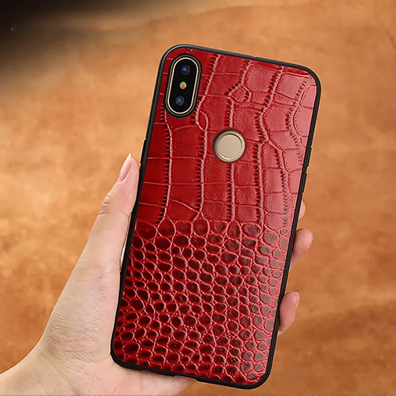 Натуральная кожа крокодиловая задняя крышка для Xiaomi mi 6 8 8SE 8Explorer A2 mi x 2S 9se все включено роскошный чехол тонкий чехол для телефона