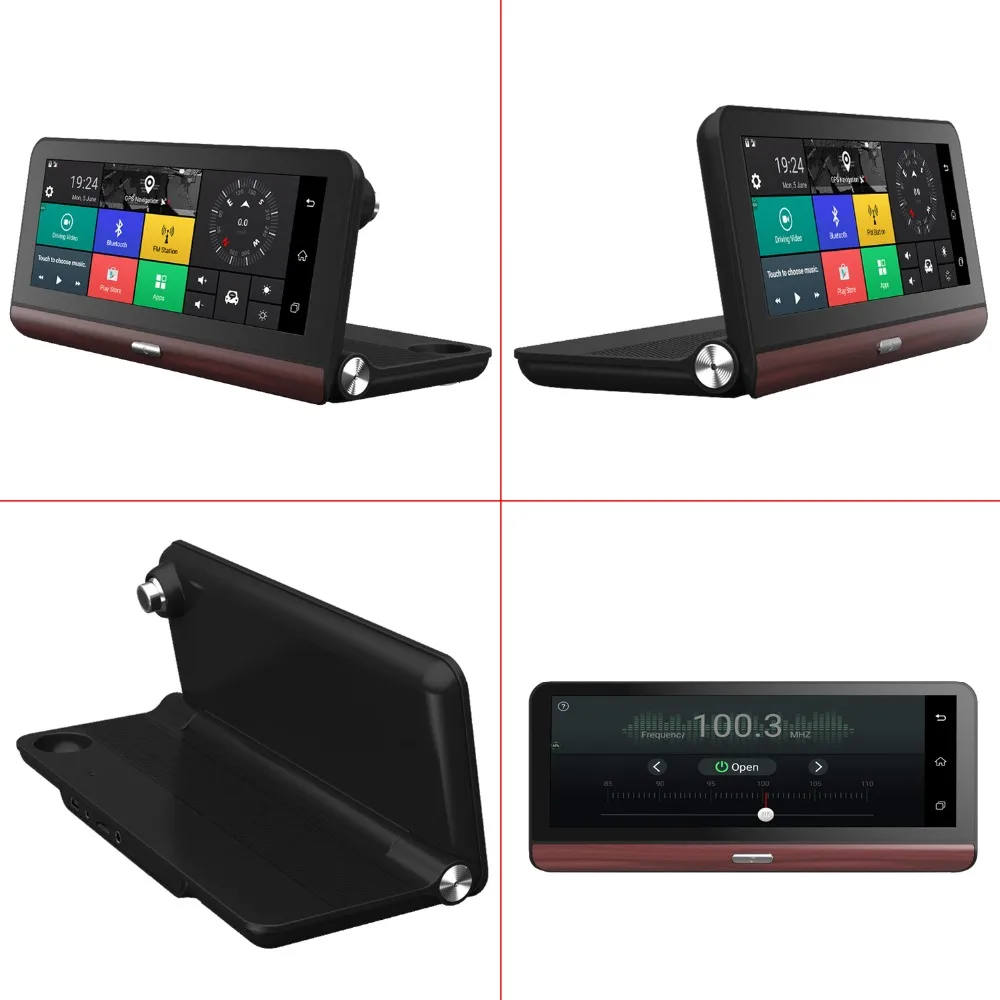 Dealcoo 8' сенсорный экран 4 г dvr автомобиля видео регистраторы камера ADAS 1080 P FHD