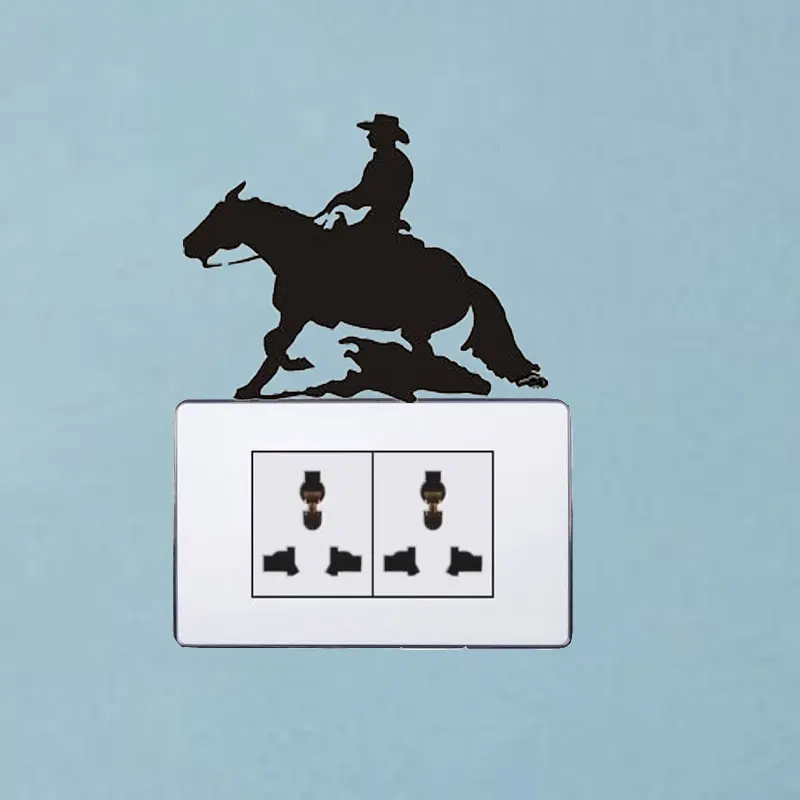 Горячая Распродажа новые 3d наклейки на стену для детской комнаты ковбойские