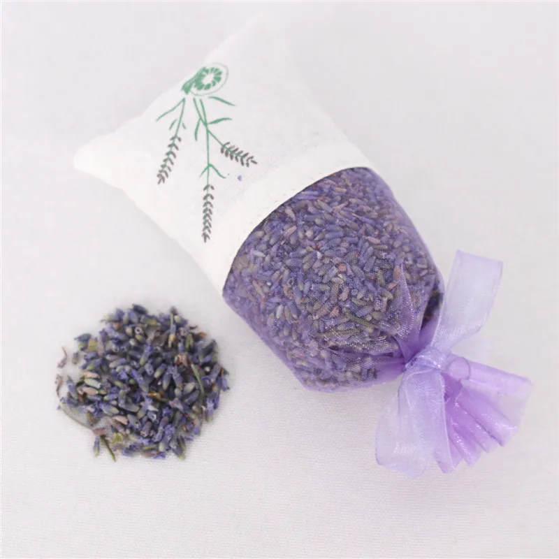 Light purple Лаванда высушенный цветок stamen sachet освежитель воздуха для гардероба прочный москитный Репеллент Саше классический мешок автомобиль благовония Саше - Цвет: Light purple