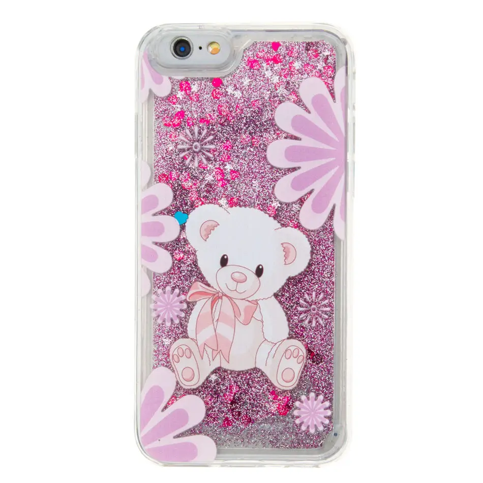 Purple Bear Sand DEEVOLPO, чехлы, зыбучие пески, силиконовый чехол с рисунком для huawei Honor 8 Lite P8 Lite G9 P9 Lite, чехлы для телефонов, блестящие, струящиеся, DP03Z - Цвет: Purple Bear Sand