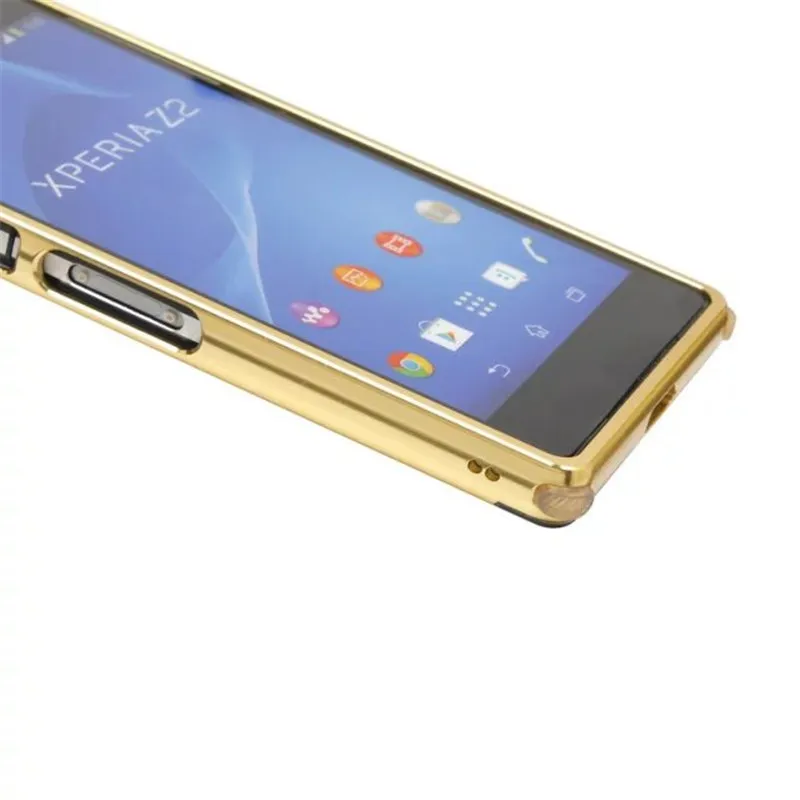 Для sony Z 3 Z3 чехол с металлической алюминиевой рамкой матовой задней крышкой для
