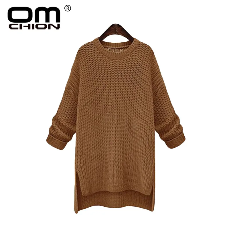 OMCHION O Neck Loose Women Sweaters And Pullovers 2018 Autumn Winter Korean Long Sweater Casual Oversized Jumper Female LMM96 | Женская