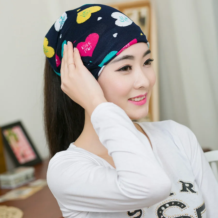 1 шт. новая Женская весенне-Осенняя шапка Gorros 3 способа ношения красивая унисекс с