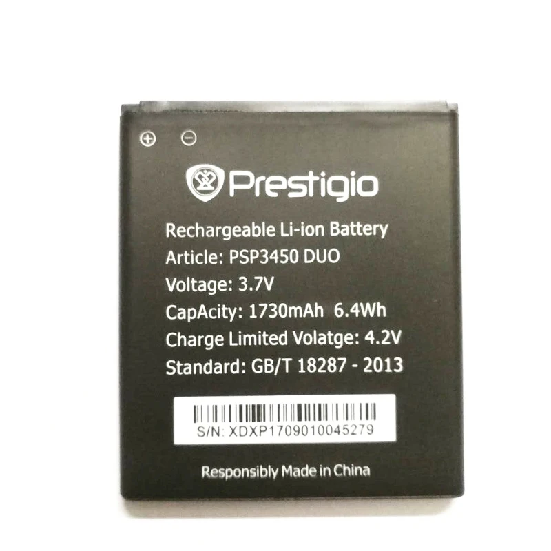 Новинка 3,7 V 1730mAh psp 3450 сменный аккумулятор Baterij Battera для Prestigio MultiPhone psp 3450 DUO батареи для мобильных телефонов