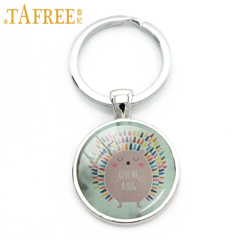 TAFREE бренд различные брелок для ключей Ежик маленькие коричневые животных