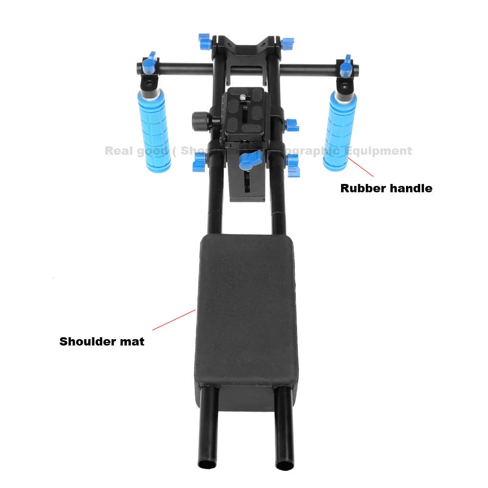 Профессиональный DSLR Rig двойной ручкой плечевая видеооборудование аксессуары DV для Canon 5D2 5D3 7D 70D 60D 5D Mark III D810 D610