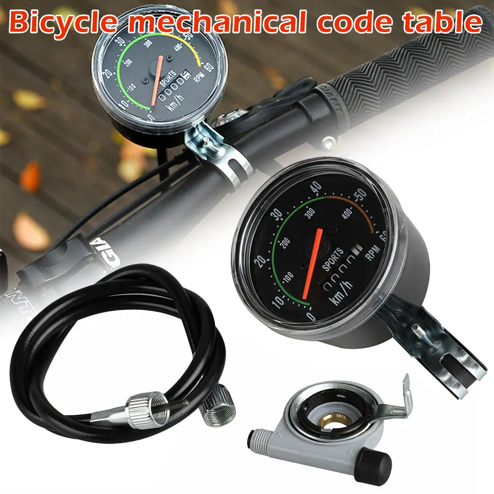 Горячий механический одометр спидометр Круглый Портативный алюминиевый сплав