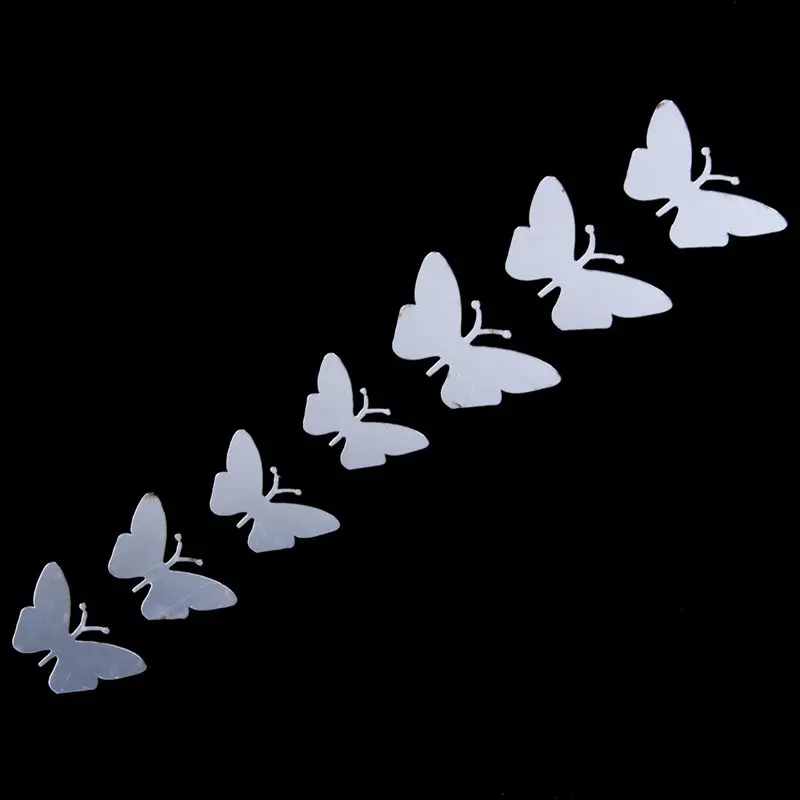 3D бабочки блок зеркальный эффект наклейки на стену модный дизайн художественные