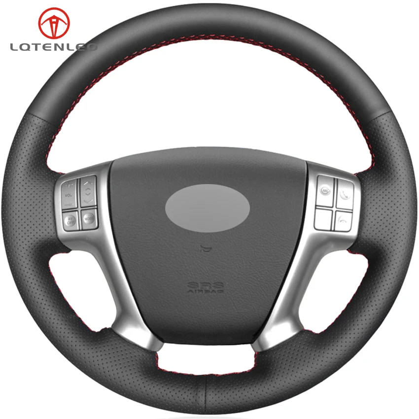 LQTENLEO черная искусственная кожа DIY Автомобильный руль Крышка для Hyundai Veracrus 2007-2012 IX55 2007-2012 вера Круз