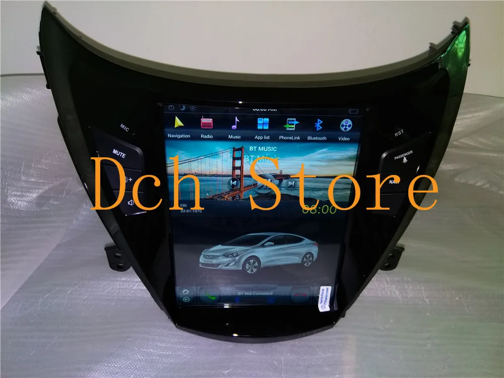 10,4 ''Тесла стиль Android 8,1 автомобильный DVD gps плеер для hyundai elantra Avante 2011 2012 2013 PX6 CARPLAY Радио Навигация