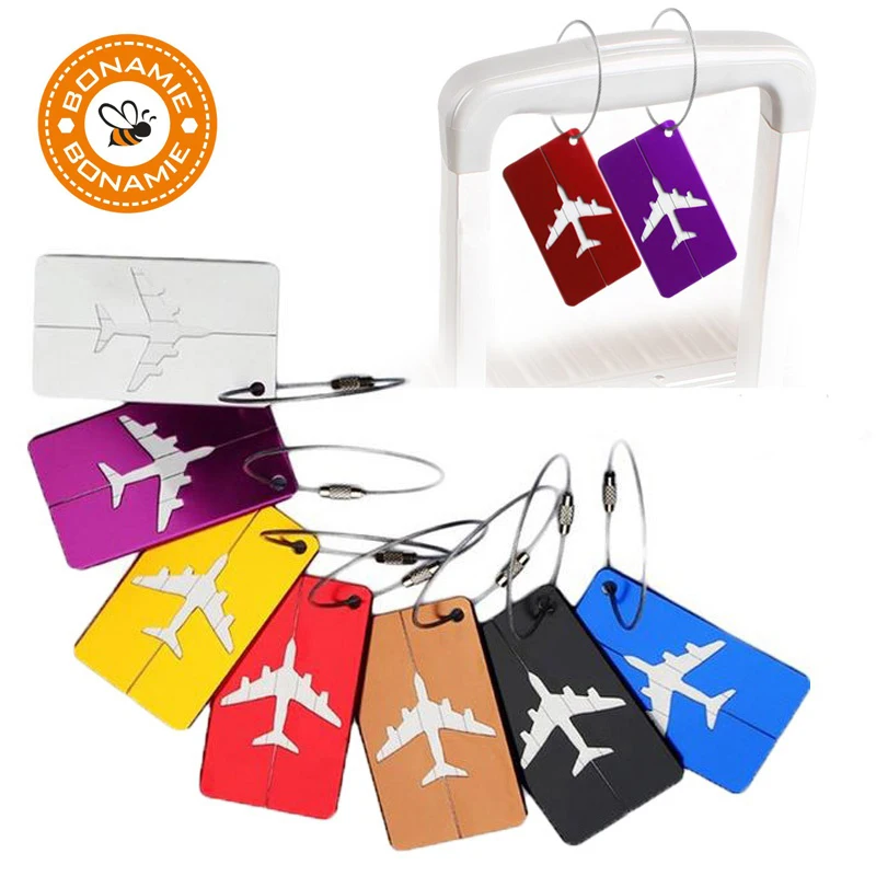 Металлическая бирка для багажа из алюминиевого сплава разные цвета | Багаж и