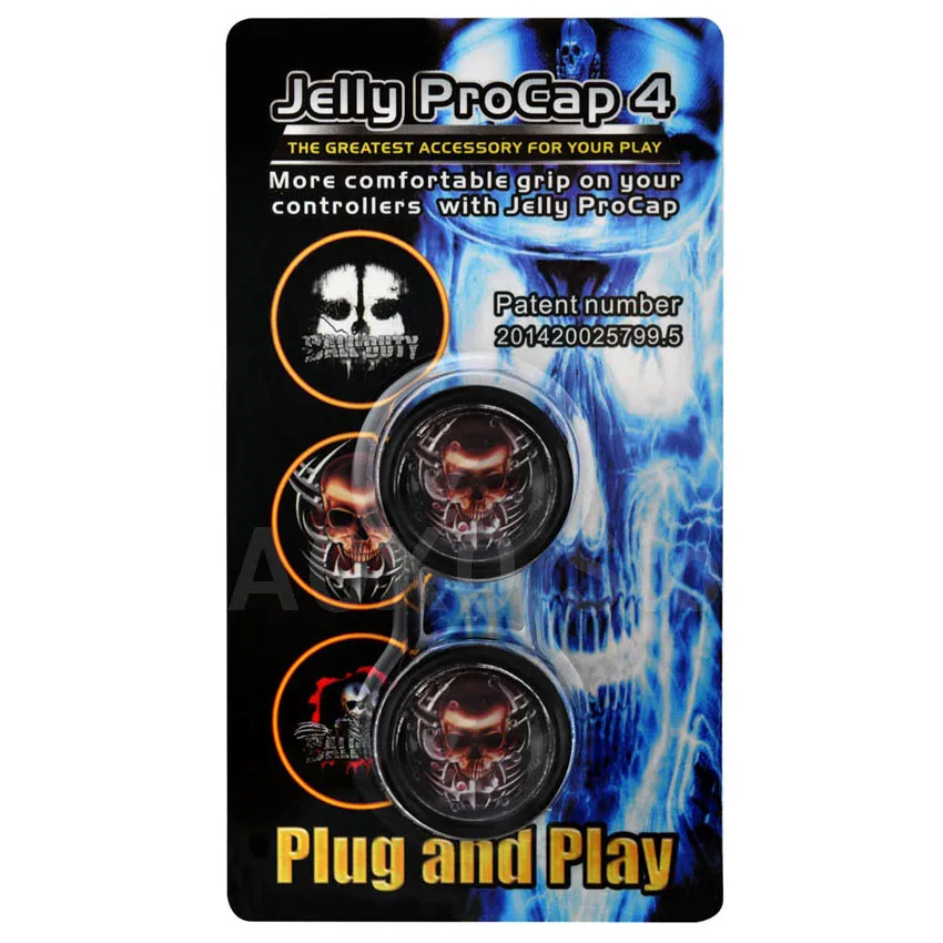 ЧЕРЕП Ghost Jelly ProCap для PS4 Dualshock 4 контроллер аналоговый Thumb Stick Grip Защитная крышка кнопки в розницу посылка