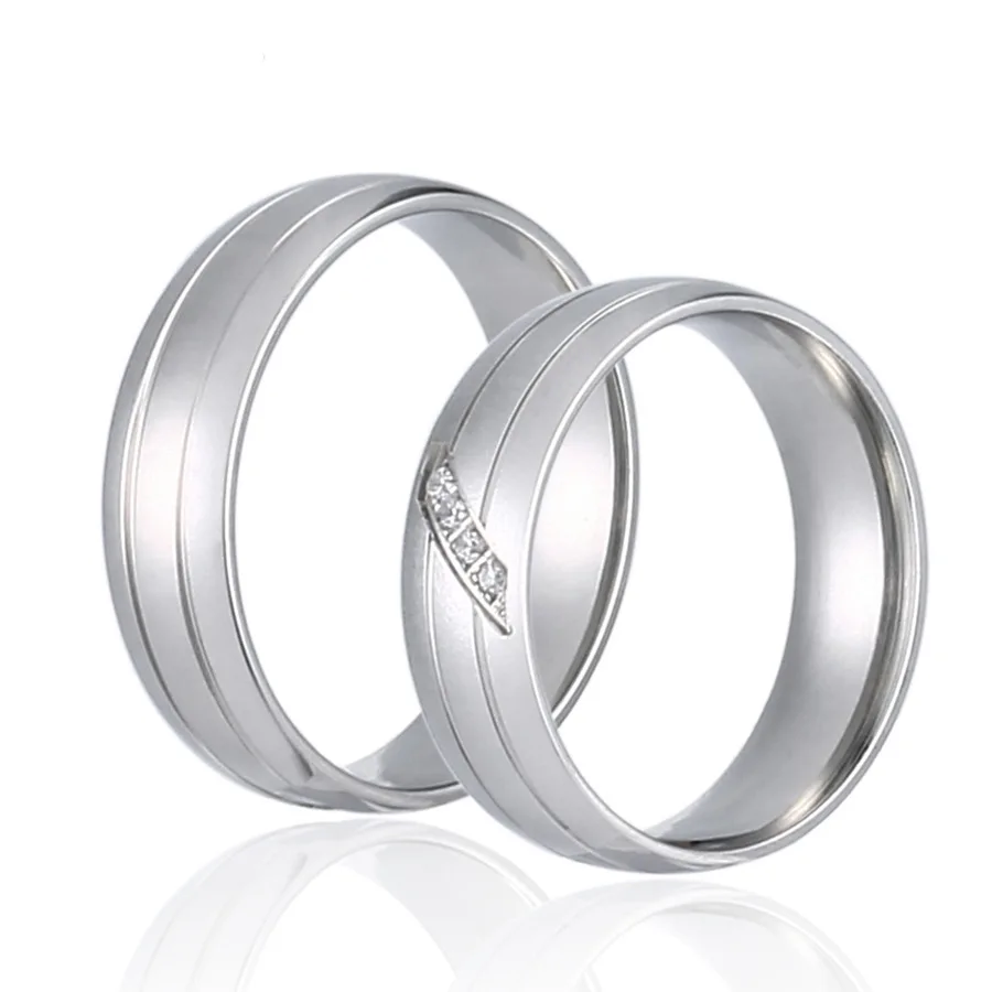 Корейский любителей моды кольцо Micro Циркония Камень Топ Класс Нержавеющая сталь