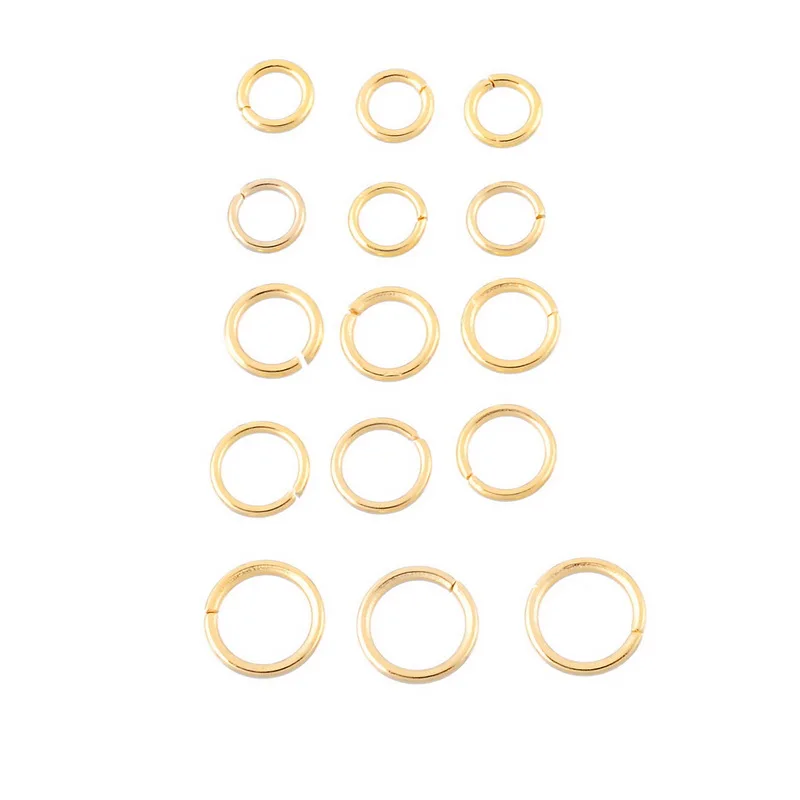 Открытые Кольца LASPERAL из нержавеющей стали с золотым покрытием для бижутерии
