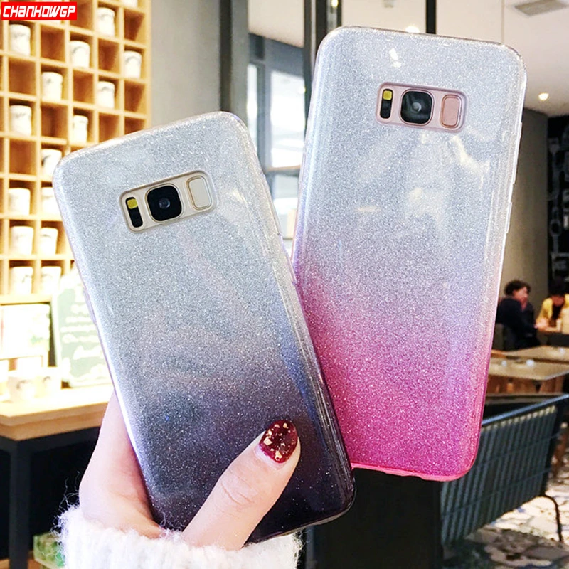 Блестящий силиконовый чехол для Samsung Galaxy S8 S9 S10 Plus S6 S7 Edge A7 A9 A6 A8 J4 J6 J8 2018 J3 J5 J7 Neo A5 2017
