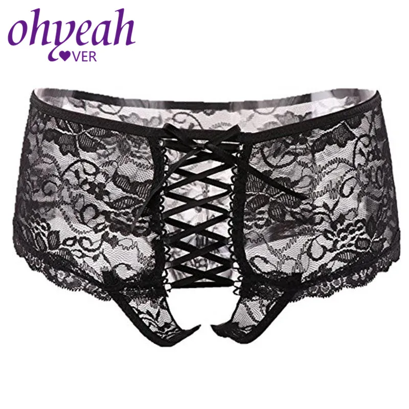Ohyeahlover Женские Трусы средней талии сексуальные стринги Прозрачные стринги 6XL кружевные трусики трусы женское нижнее белье PM5011