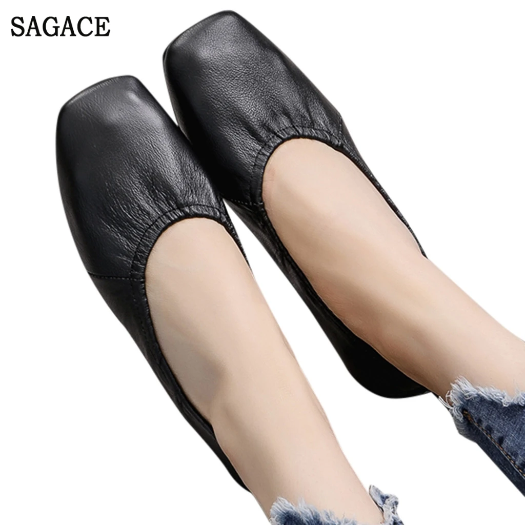 Женские туфли в стиле ретро SAGACE повседневные лоферы римском для танцев горошек
