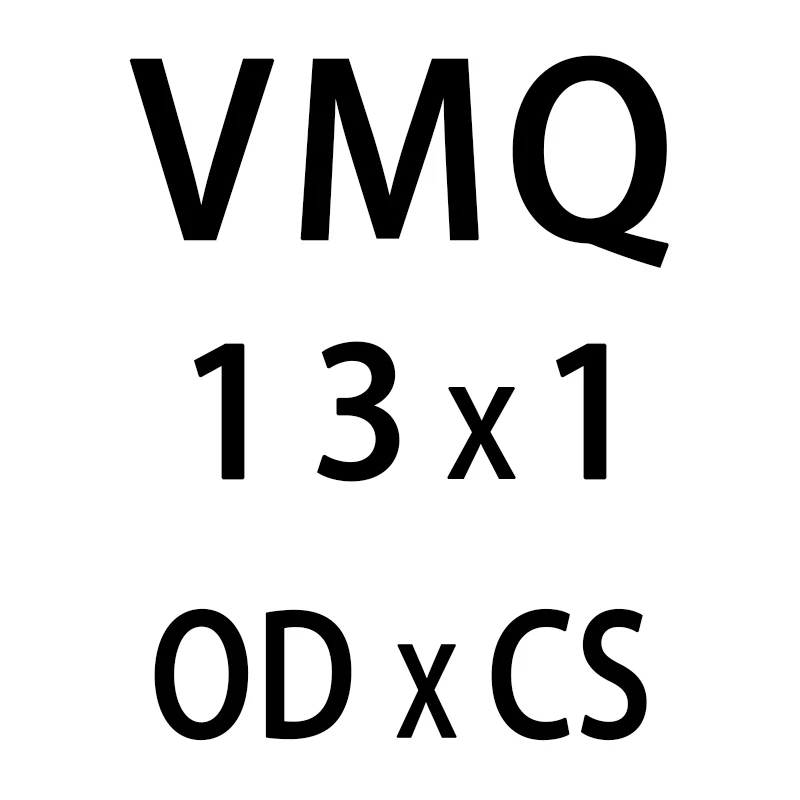 OD13mm 10 шт./лот белые силиконовые уплотнительное кольцо из силикона/VMQ 1 мм Толщина OD4/5/6/7/8/9/10/11/12/13 мм уплотнительное кольцо втулки конусовидных резиновых прокладок кольца шайба - Цвет: OD13mm