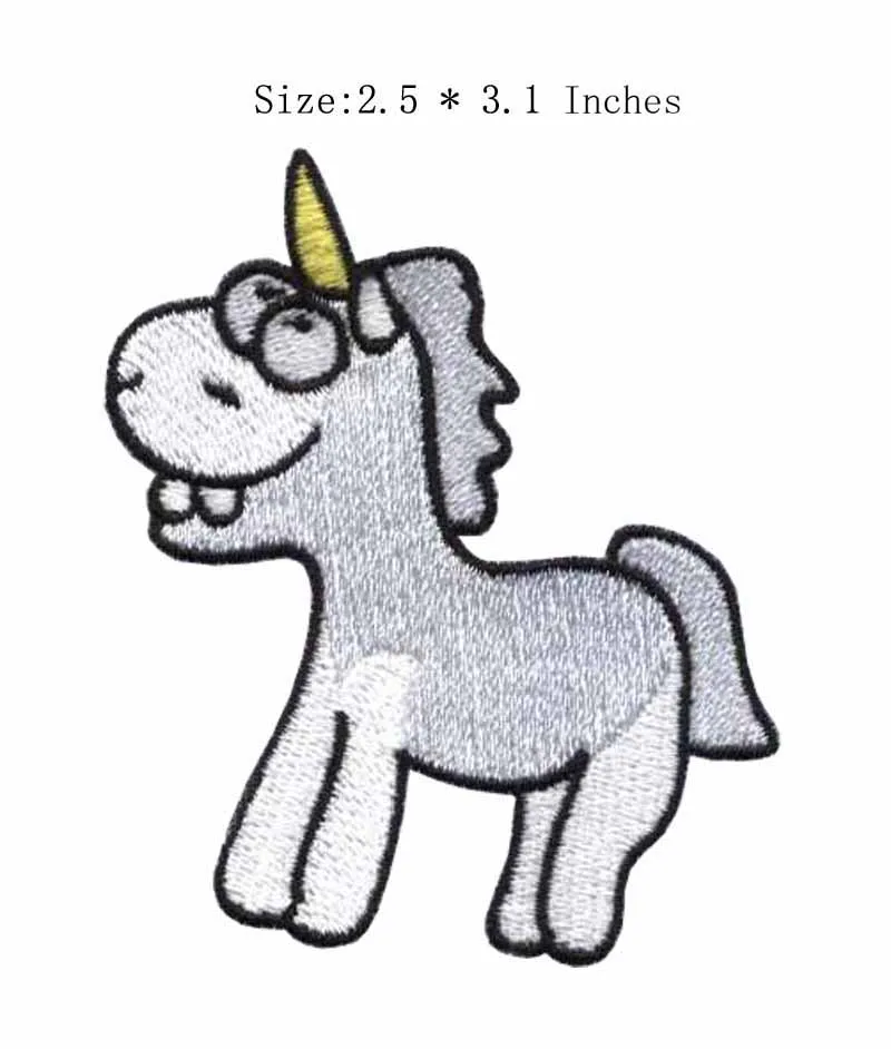 Милые животные 2 5 &quotШирокая вышивка патч для черный белый и серый цвета/в