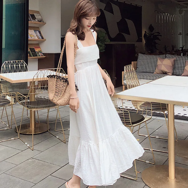 Новое летнее женское платье 2019 пикантные Винтаж облегающее элегантное Пляжное