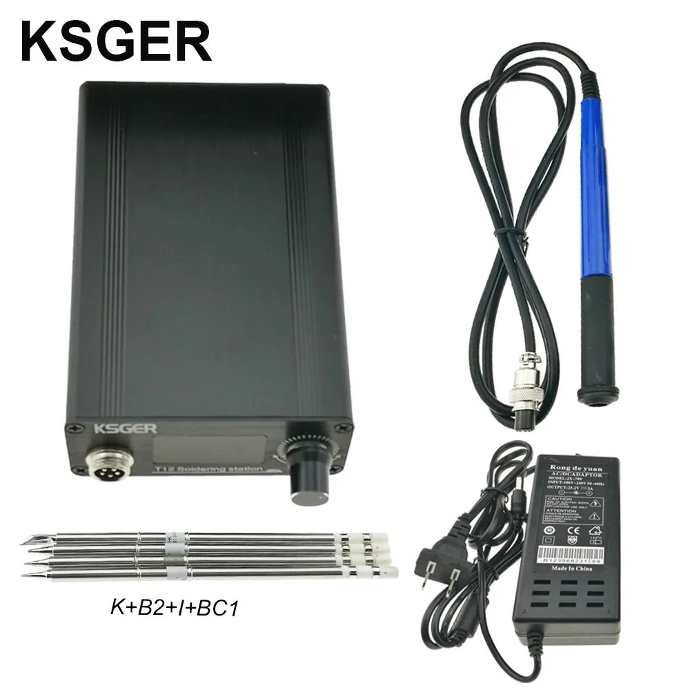 sets 3 KSGER T12 паяльник станция литиевая батарея STM32 V2.1S OLED T12 железные наконечники алюминиевый сплав FX9501 Ручка DIY Инструменты для пайки - Цвет: sets 3