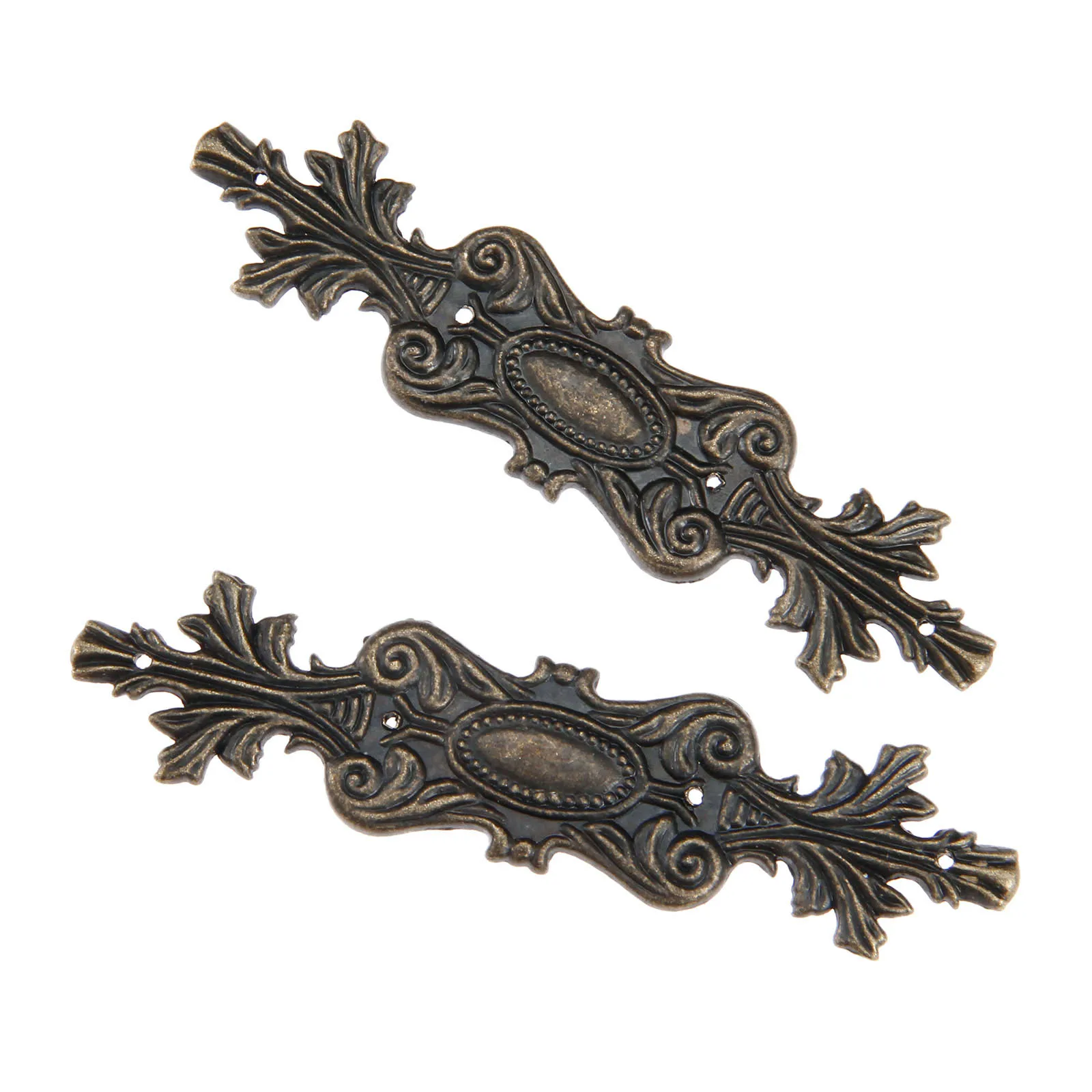 2 шт. Антикварные коробки ногу Угловые скобы для мебели шкатулка драгоценностей