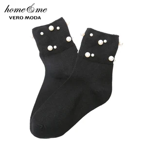 Женские носки с жемчугом