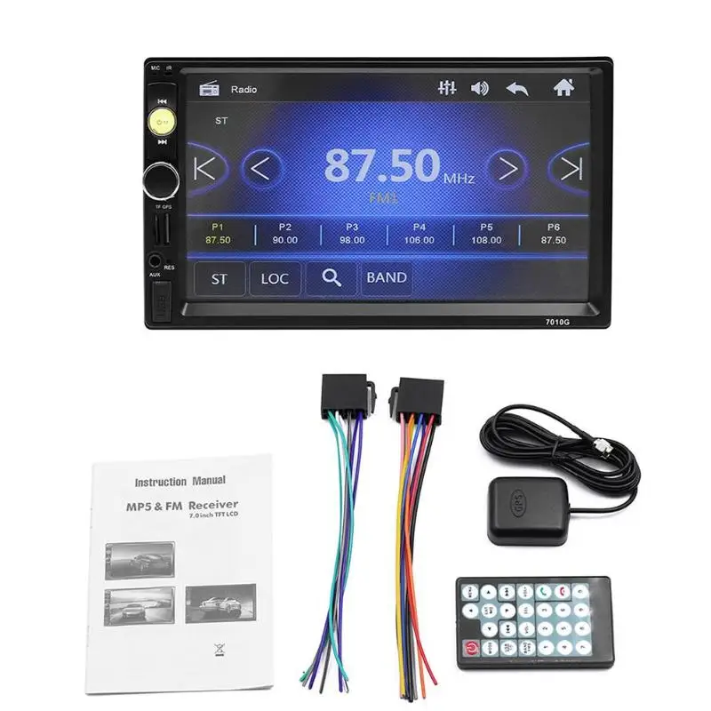 Автомобильная стереосистема VODOOL 2Din 7 " MP5 видеоплеер GPS навигация HD Bluetooth FM радио