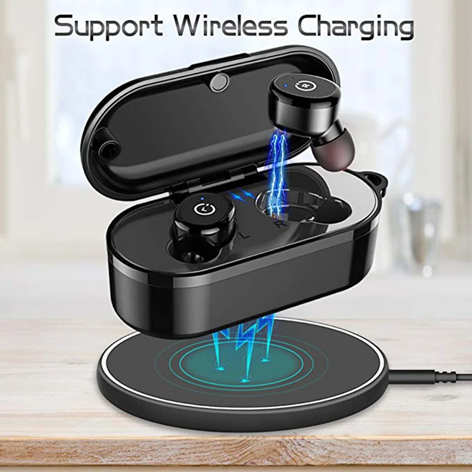 Bluetooth 5 0 TWS наушники с 600 мАч зарядным устройством IPX8 сенсорные беспроводные