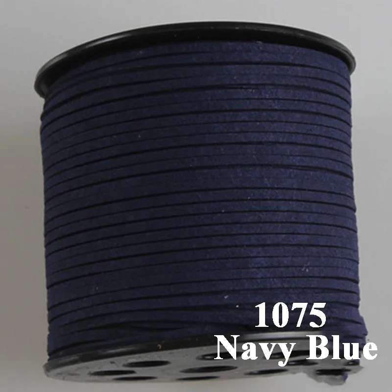 navy blue Meetee 2,8 мм ширина 90 м/рулон кожи веревочные шнуры тканый шнур проволочное ожерелье браслет ювелирные украшения сделай сам Декор Аксессуары CD202 - Цвет: navy blue
