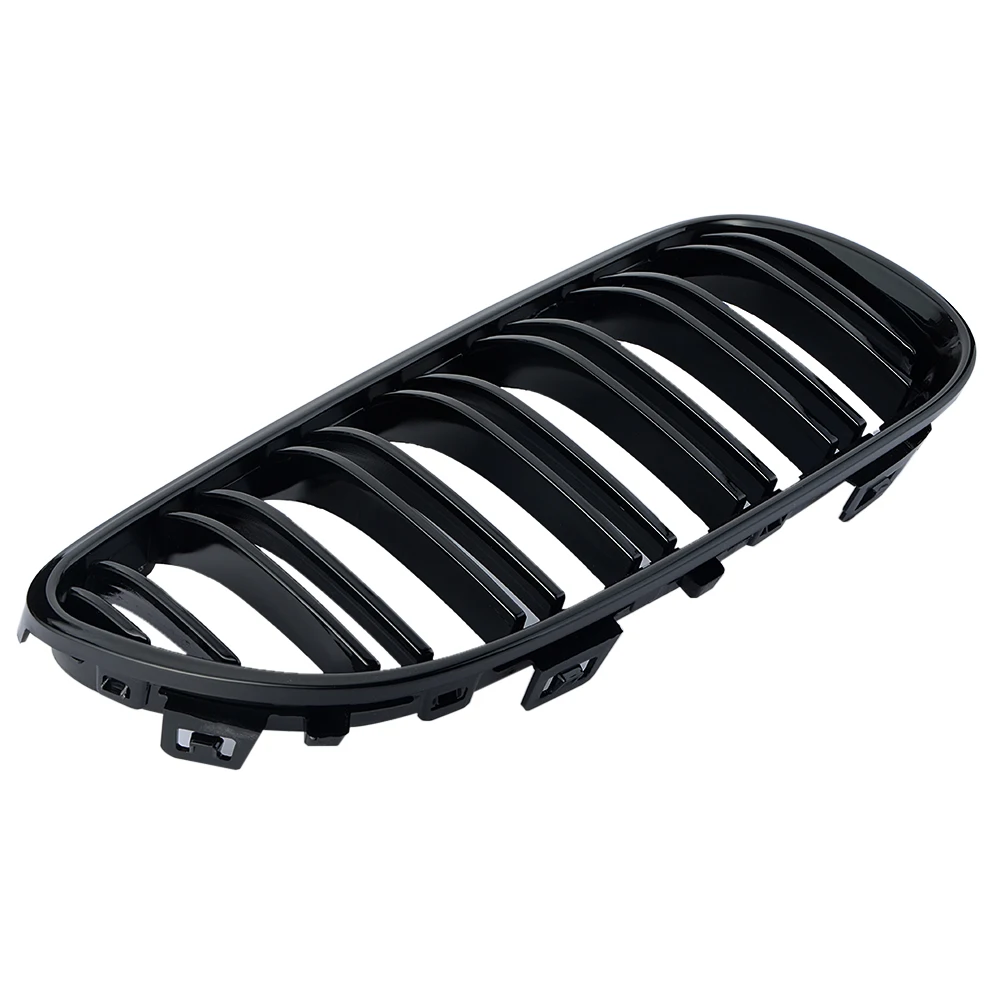 1 пара яркий черный двухлинейный гриль для BMW E92 LCI E93 318i 320i 328i 335i купе 2 дверь 2011 2013
