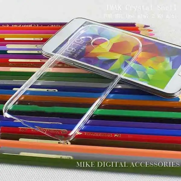 For HTC M8 mini One 2 New High Quality Transparent Case Hard Plastic Crystal Clear Luxury Protective Cover Free Shipping |